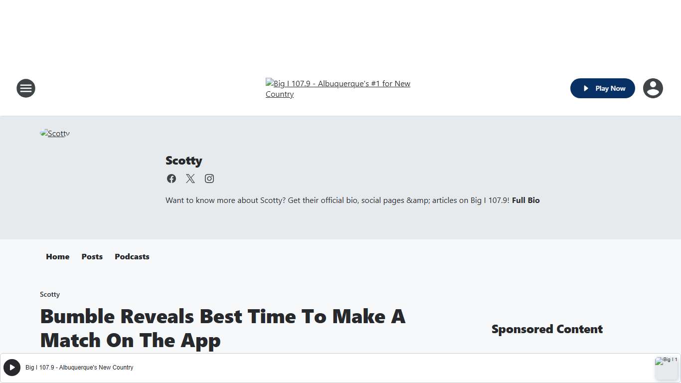 Bumble Reveals Best Time To Make A Match On The App Big I 107.9 Scotty